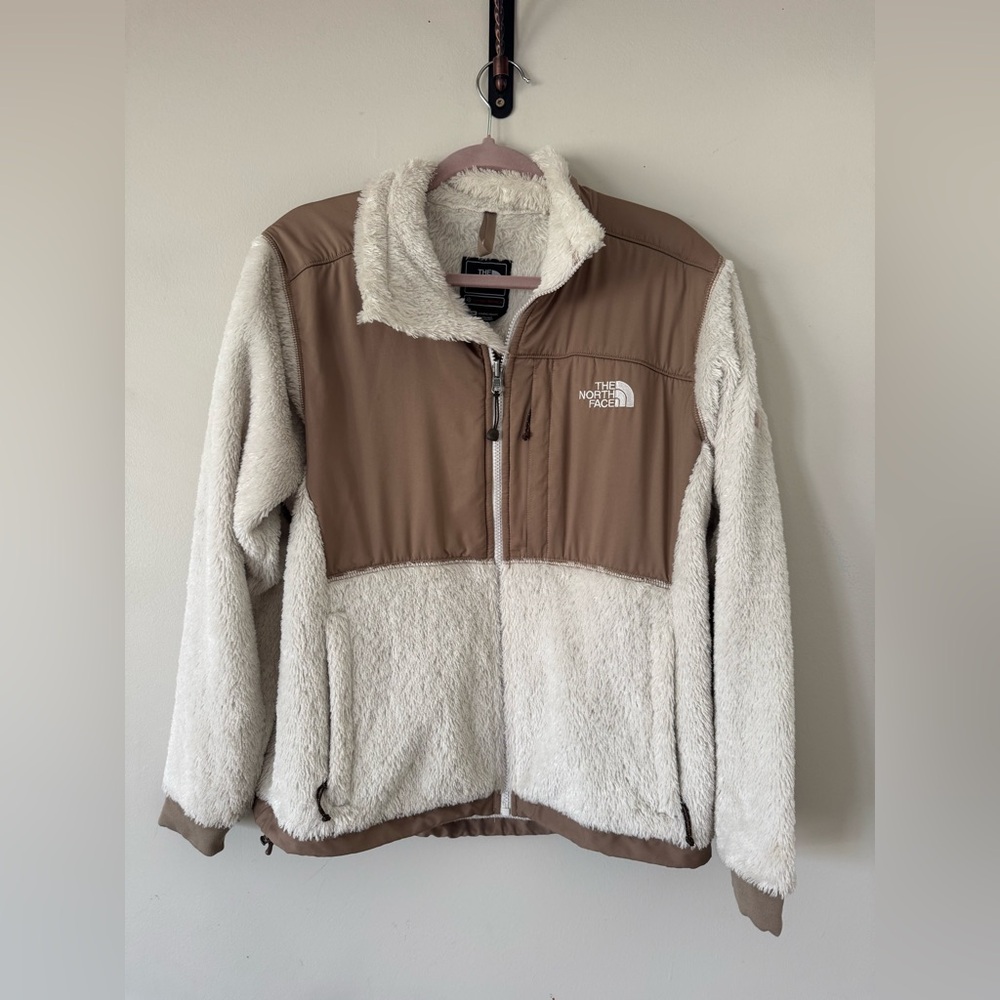 The North Face Summit Series Polartec Fleece Zip Up Jacket Womens Brown/Creme M